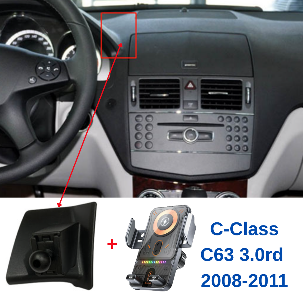 Suport telefon Smart cu prindere dedicata OEM pentru Mercedes C-Class C63 3.0rd 2008-2011
