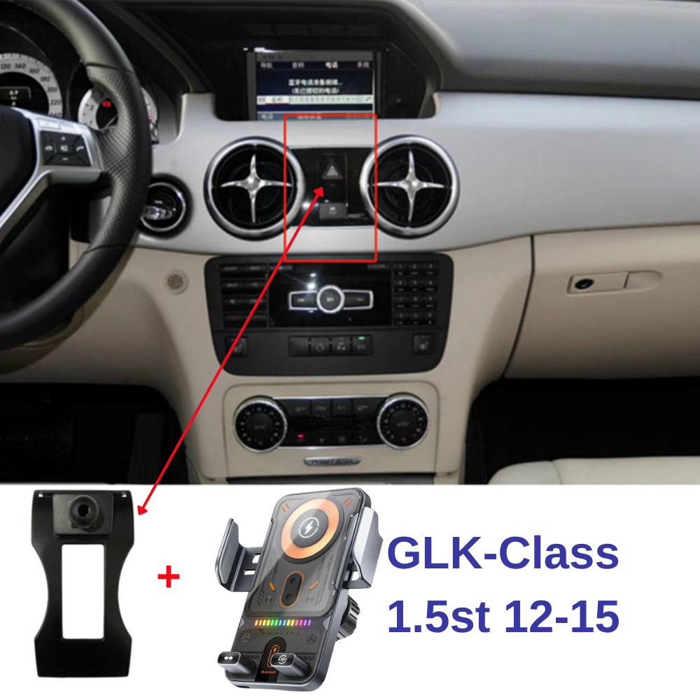 Smart Phone Holder with Dedicated OEM Mount for Mercedes GLK-Class 1.5st 2012-2015
