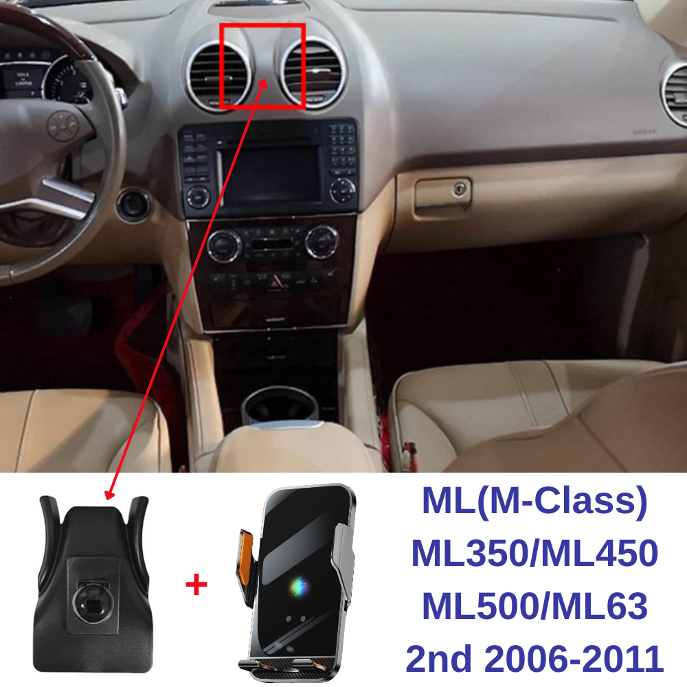 Suport telefon Smart cu prindere dedicata OEM pentru Mercedes ML(M-Class) ML350/ML450 ML500/ML63 2nd 2006-2011