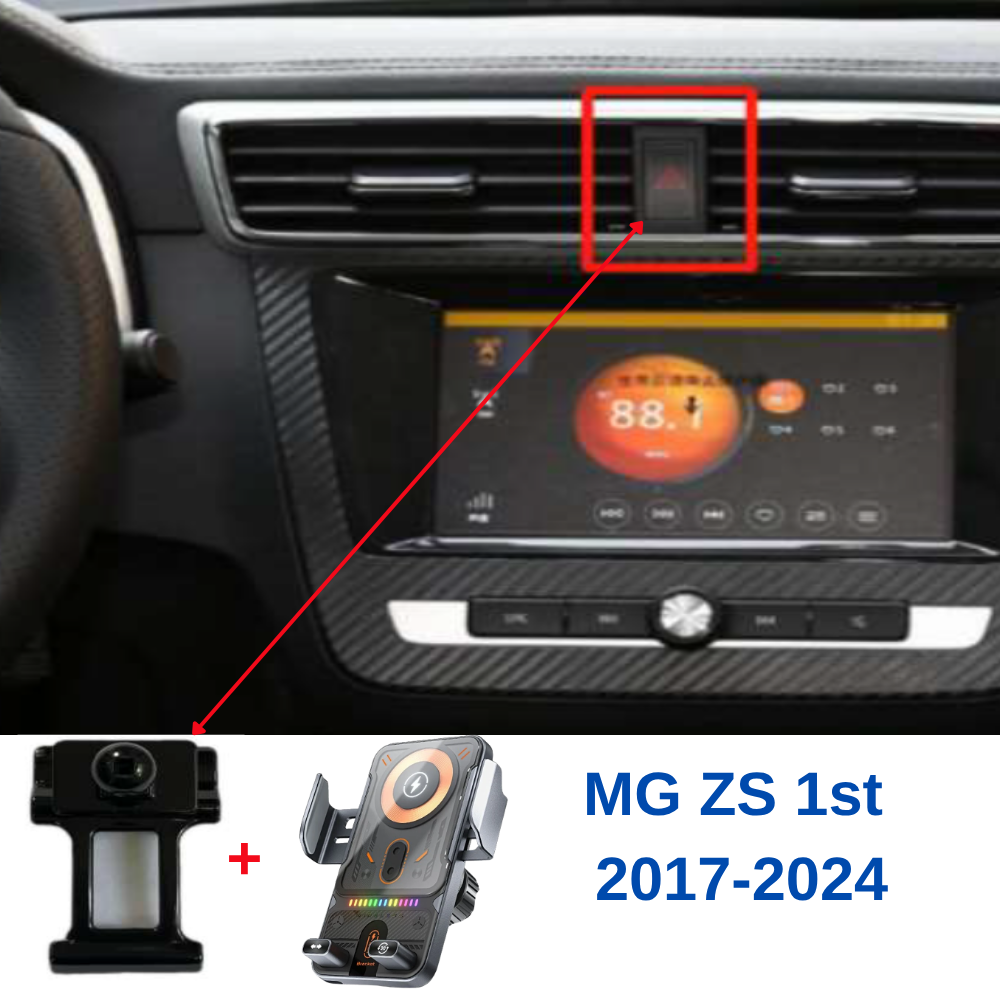 Smart phone holder with dedicated OEM mount for MG-Morris Garages ZS 1st 2017-2024