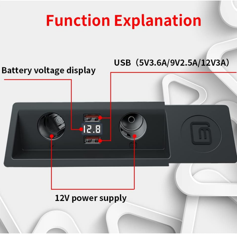 Încărcător Auto dedicat cu USB Fast Charging pentru Volkswagen Passat B8 2014-2019  — Plug & Play în loc de Scrumieră | QC3.0 + Type-C PD2.0/3.0