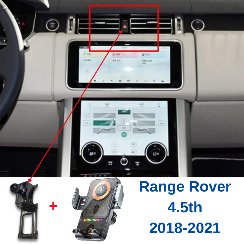 Smart phone holder with dedicated OEM grip for LAND ROVER Range Rover 4.5th 2018-2021