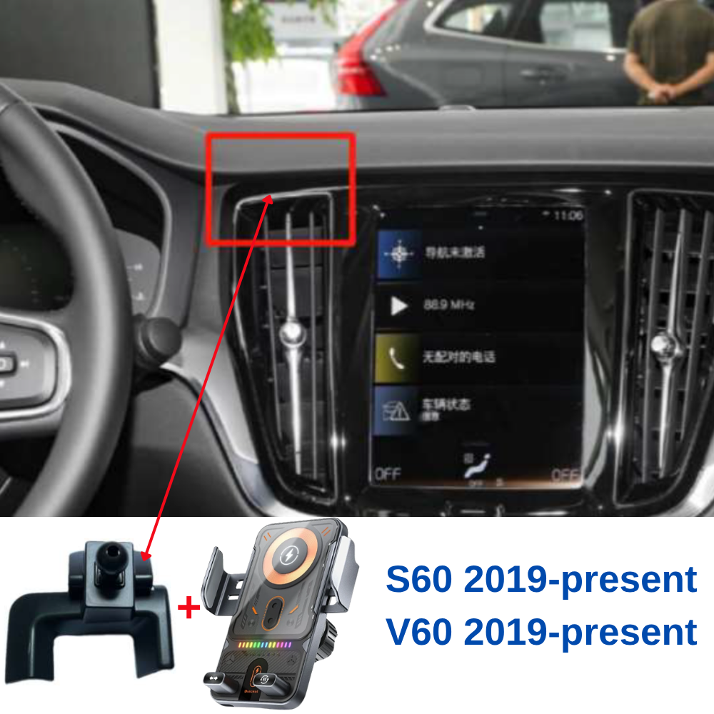 Suport telefon Smart cu prindere dedicata OEM pentru VOLVO S60/V60 3rd 2019-present