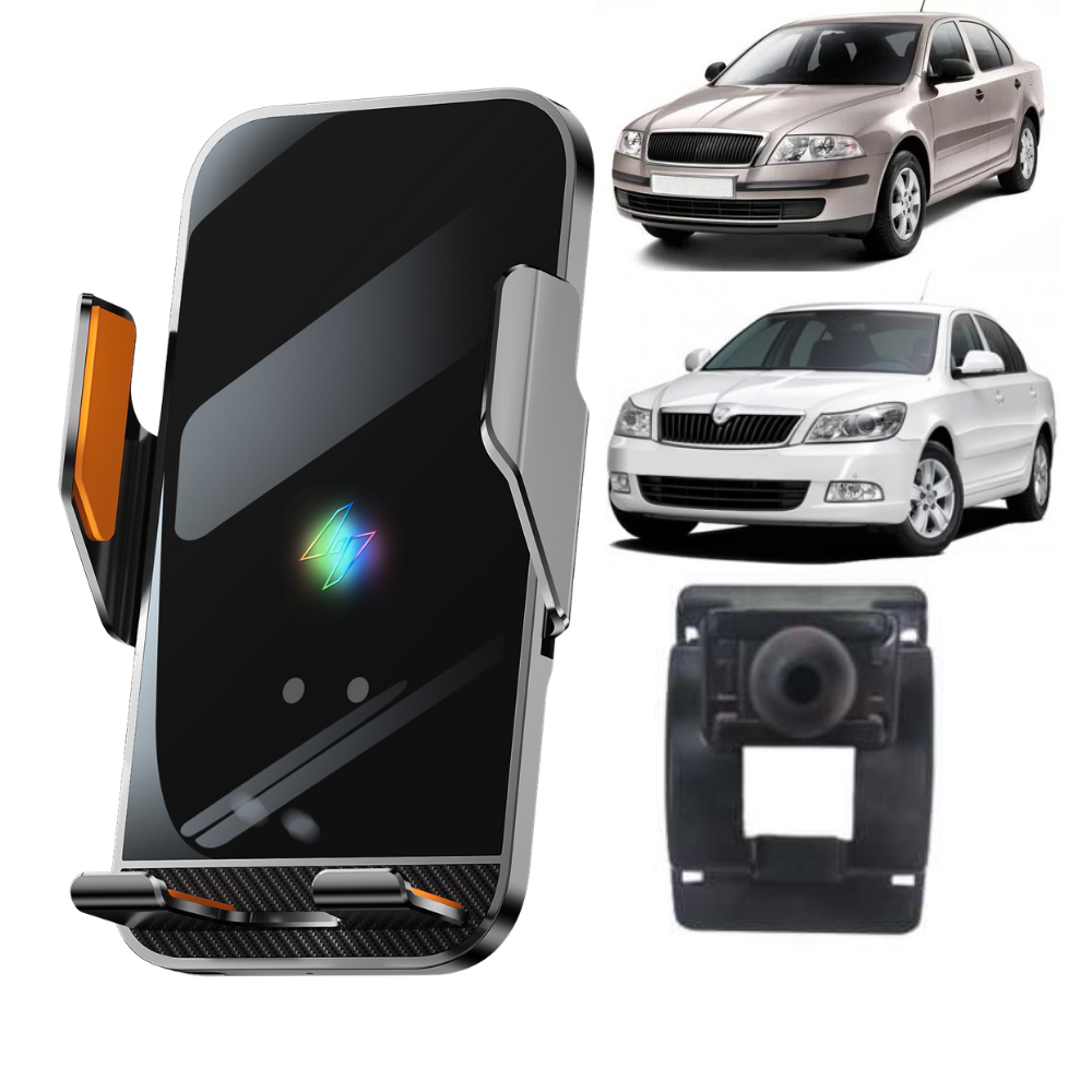 Smart phone holder with dedicated OEM grip for Skoda Octavia 2005-2012