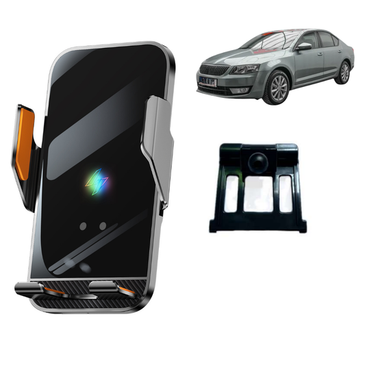 Smart phone holder with dedicated OEM mount for SKODA OCTAVIA 2013-2019