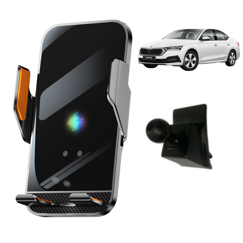 Smart phone holder with dedicated OEM grip for Skoda Octavia 2020-PRESENT