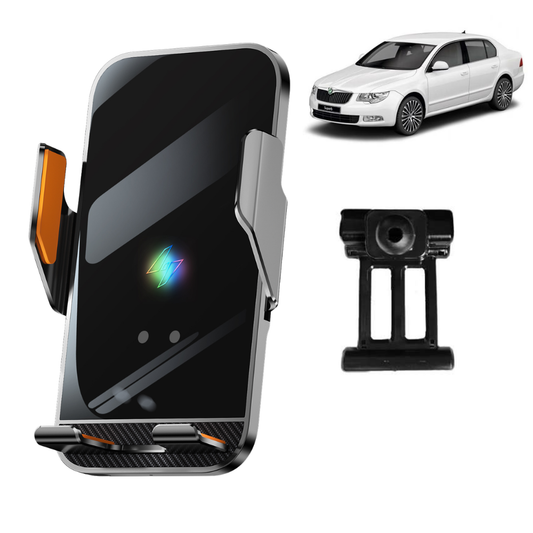 Smart phone holder with dedicated OEM grip for Skoda Superb 2009-2015