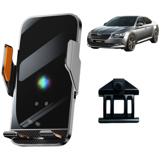 Smart phone holder with dedicated OEM grip for Skoda Superb 2016-2023