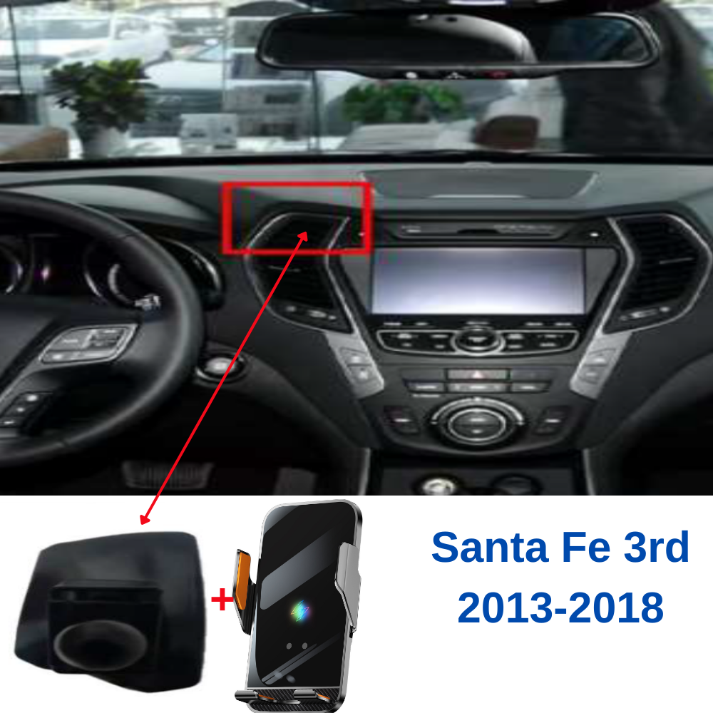 Suport telefon Smart cu prindere dedicata OEM pentru HYUNDAI Santa Fe 3rd 2013-2018