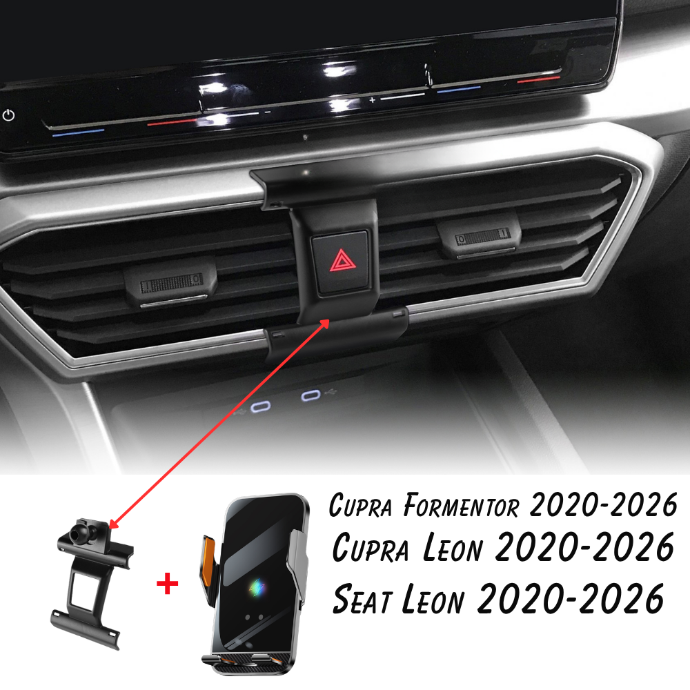 Suport telefon Smart cu prindere dedicata OEM pentru Seat Leon, Cupra Leon, Cupra Formentor 2020-2026