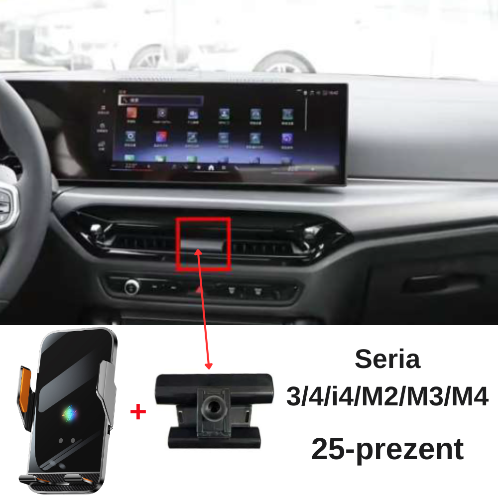 Suport telefon Smart cu prindere dedicata OEM pentru BMW Seria 3/4/i4/M2/M3/M4 2025-PREZENT