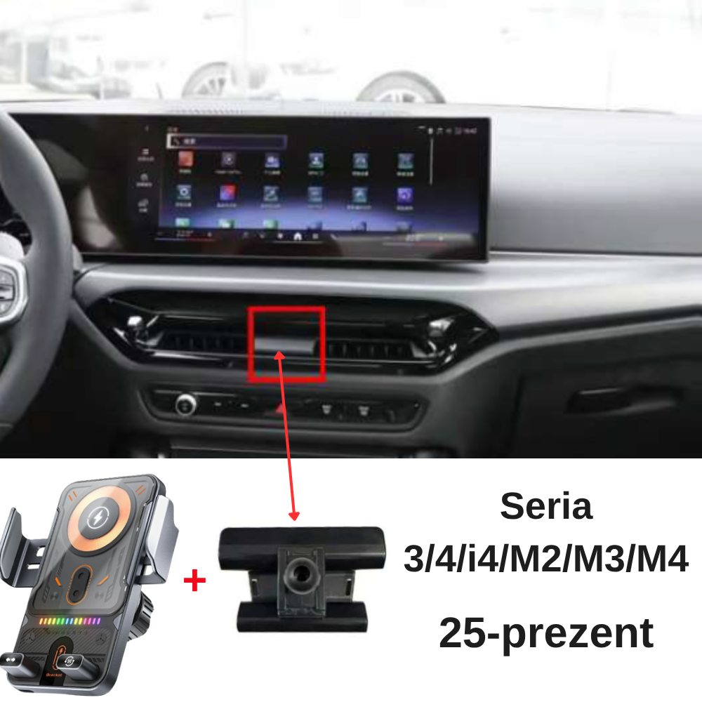 Suport telefon Smart cu prindere dedicata OEM pentru BMW Seria 3/4/i4/M2/M3/M4 2025-PREZENT