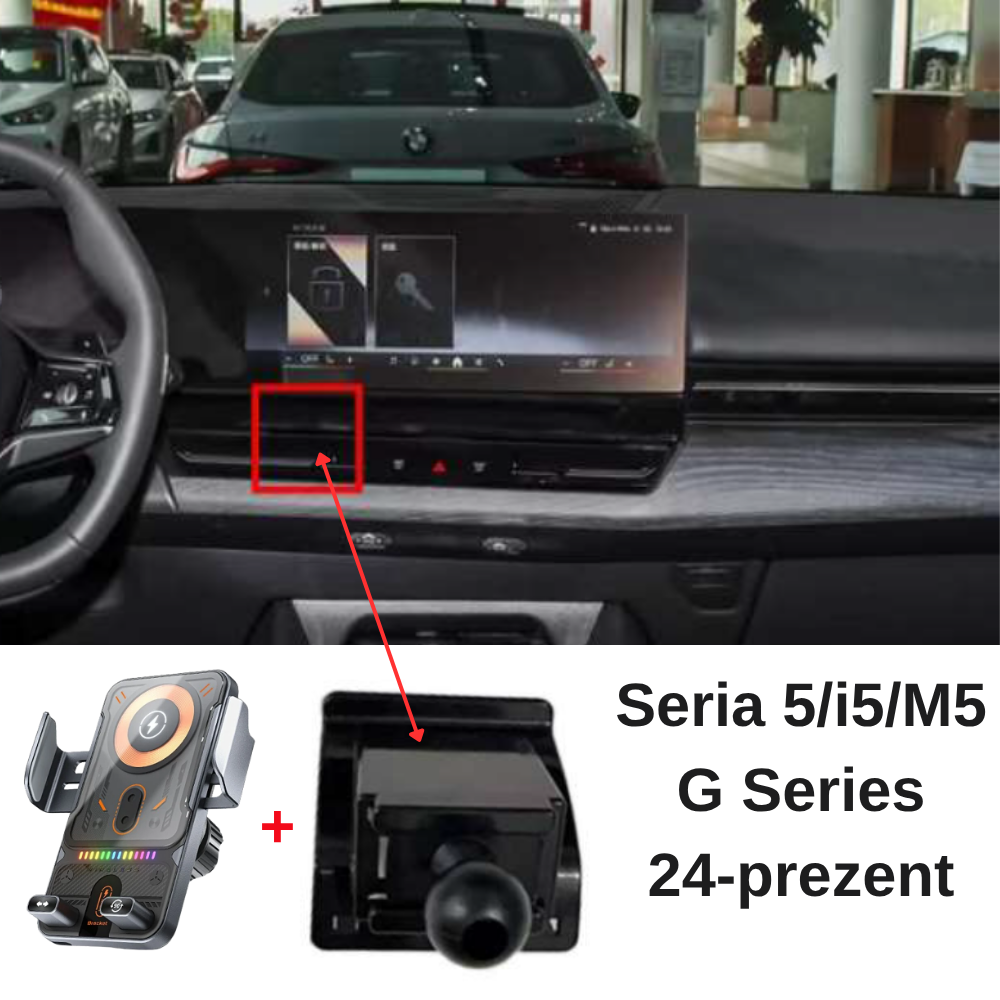 Suport telefon Smart cu prindere dedicata OEM pentru BMW Seria 5/i5/M5 G 2024-prezent
