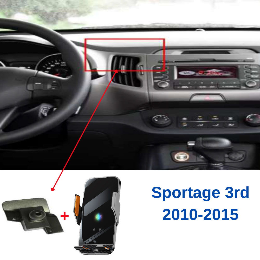 Suport telefon Smart cu prindere dedicata OEM pentru KIA Sportage 3rd 2010-2015