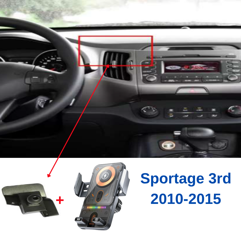 Suport telefon Smart cu prindere dedicata OEM pentru KIA Sportage 3rd 2010-2015