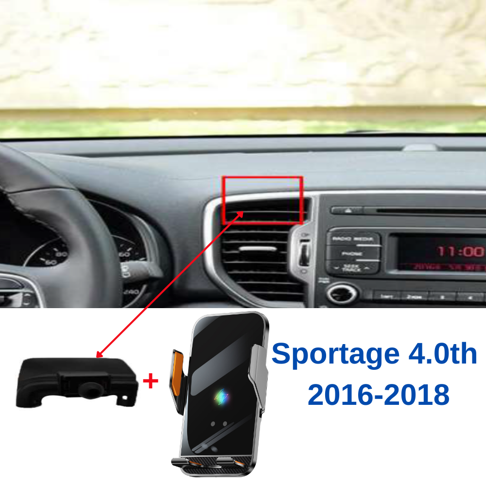 Suport telefon Smart cu prindere dedicata OEM pentru KIA Sportage 4.0th 2016-2018