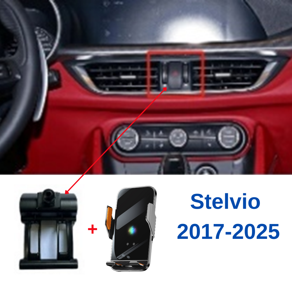 Suport telefon Smart cu prindere dedicata OEM pentru ALFA ROMEO Stelvio 2017-2025