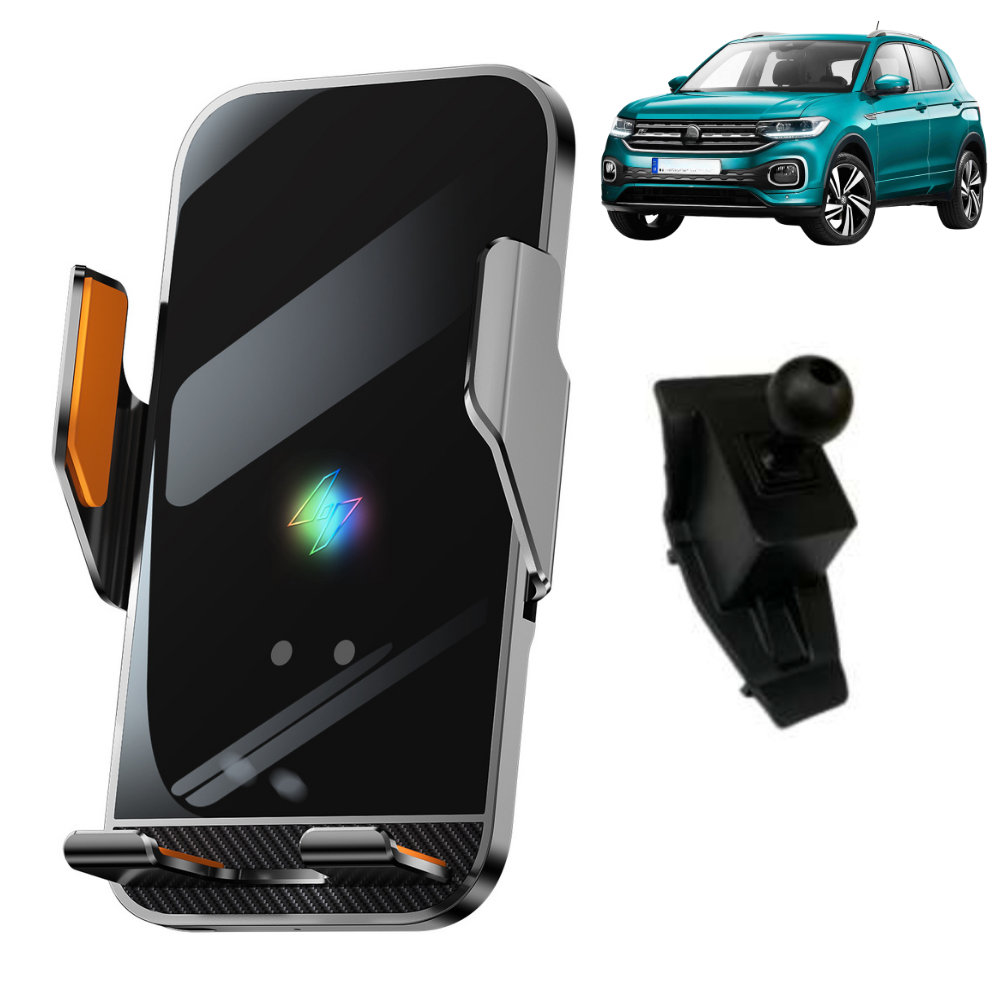 Smart phone holder with dedicated OEM grip for VOLKSWAGEN T-Cross 2019-2023