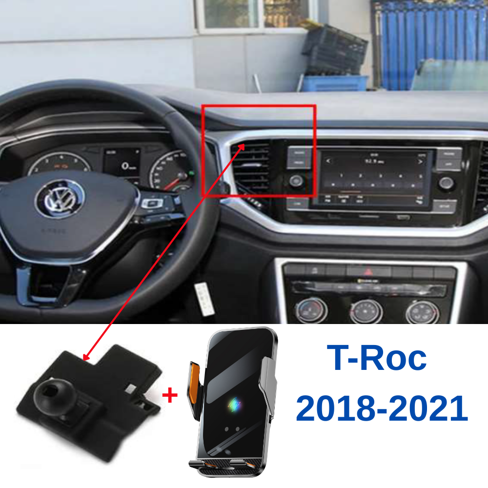 Suport telefon Smart cu prindere dedicata OEM pentru VOLKSWAGEN T-Roc 2018-2021