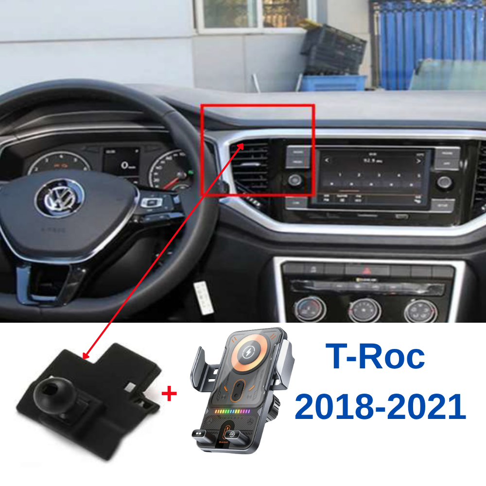 Suport telefon Smart cu prindere dedicata OEM pentru VOLKSWAGEN T-Roc 2018-2021