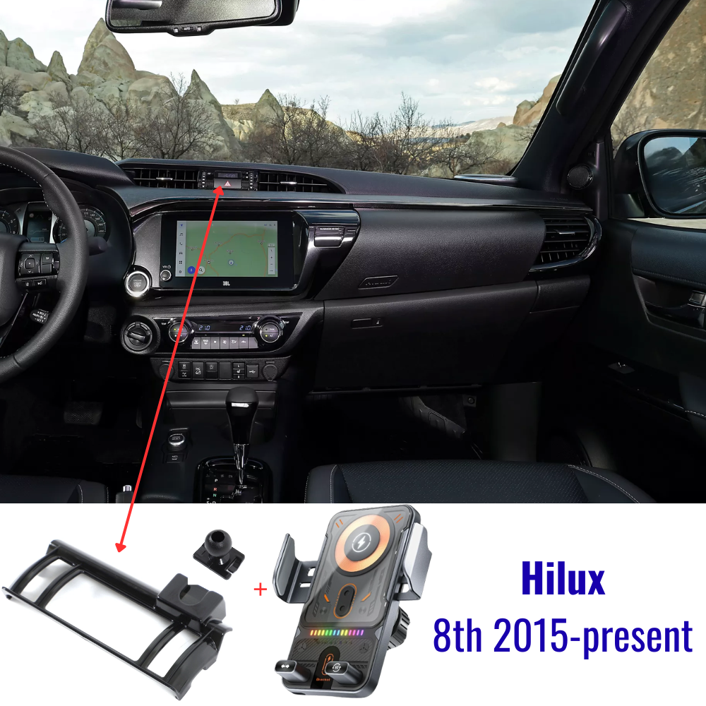 Suport telefon Smart cu prindere dedicata OEM pentru TOYOTA HILUX 2015-prezent