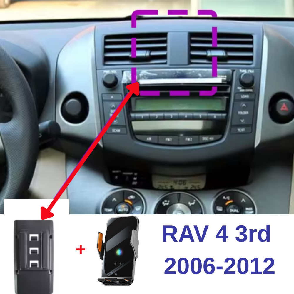 Suport telefon Smart cu prindere dedicata OEM pentru TOYOTA RAV 4 3rd 2006-2012