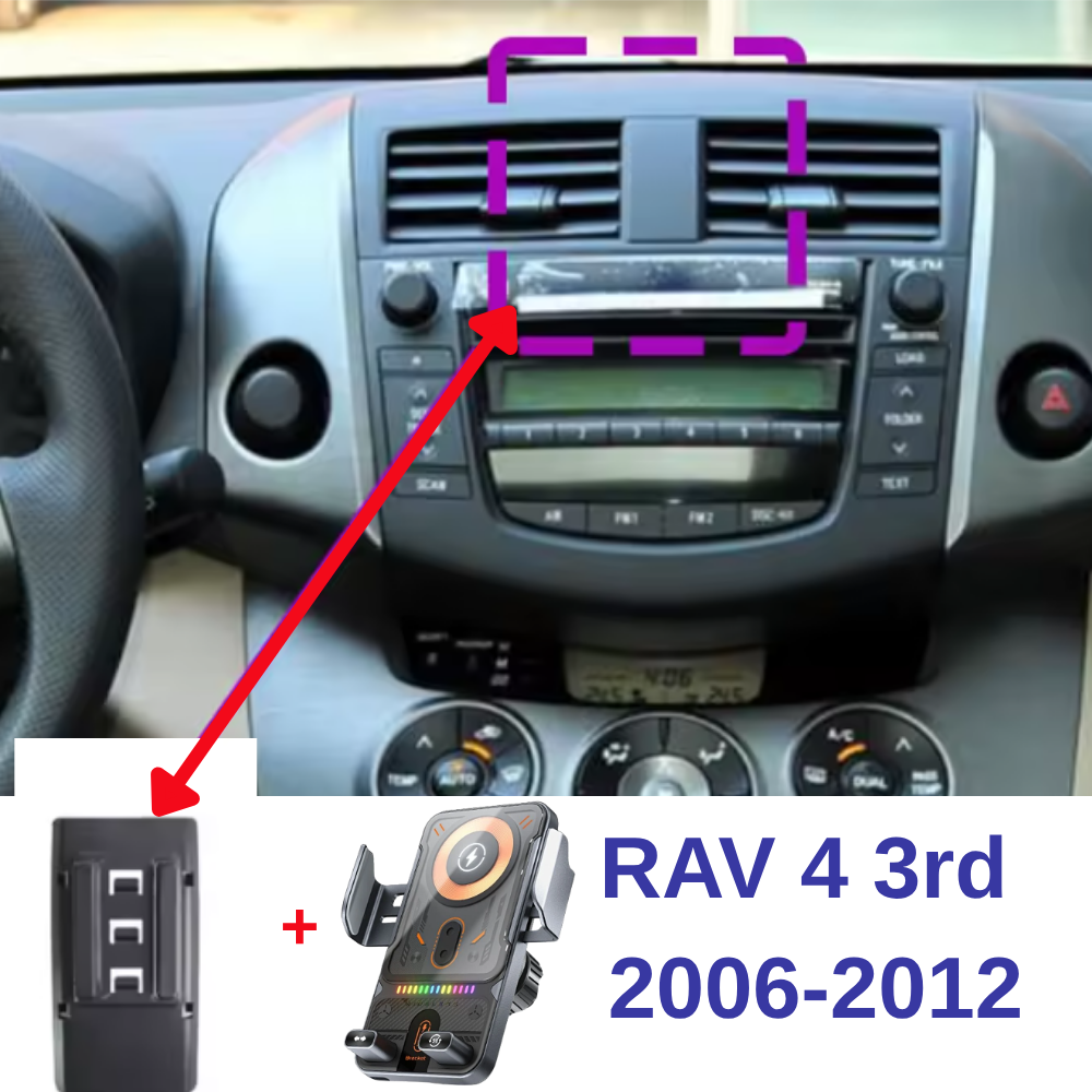 Suport telefon Smart cu prindere dedicata OEM pentru TOYOTA RAV 4 3rd 2006-2012