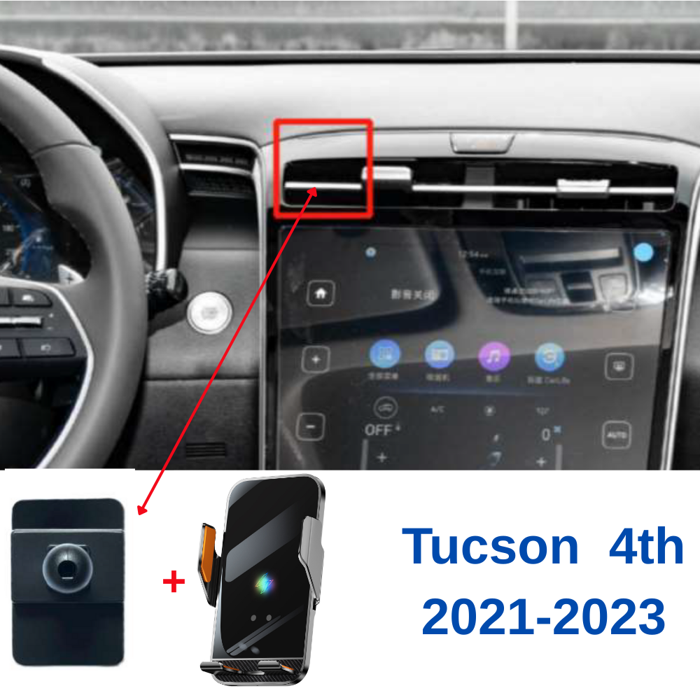 Suport telefon Smart cu prindere dedicata OEM pentru HYUNDAI Tucson 4th 2021-2023