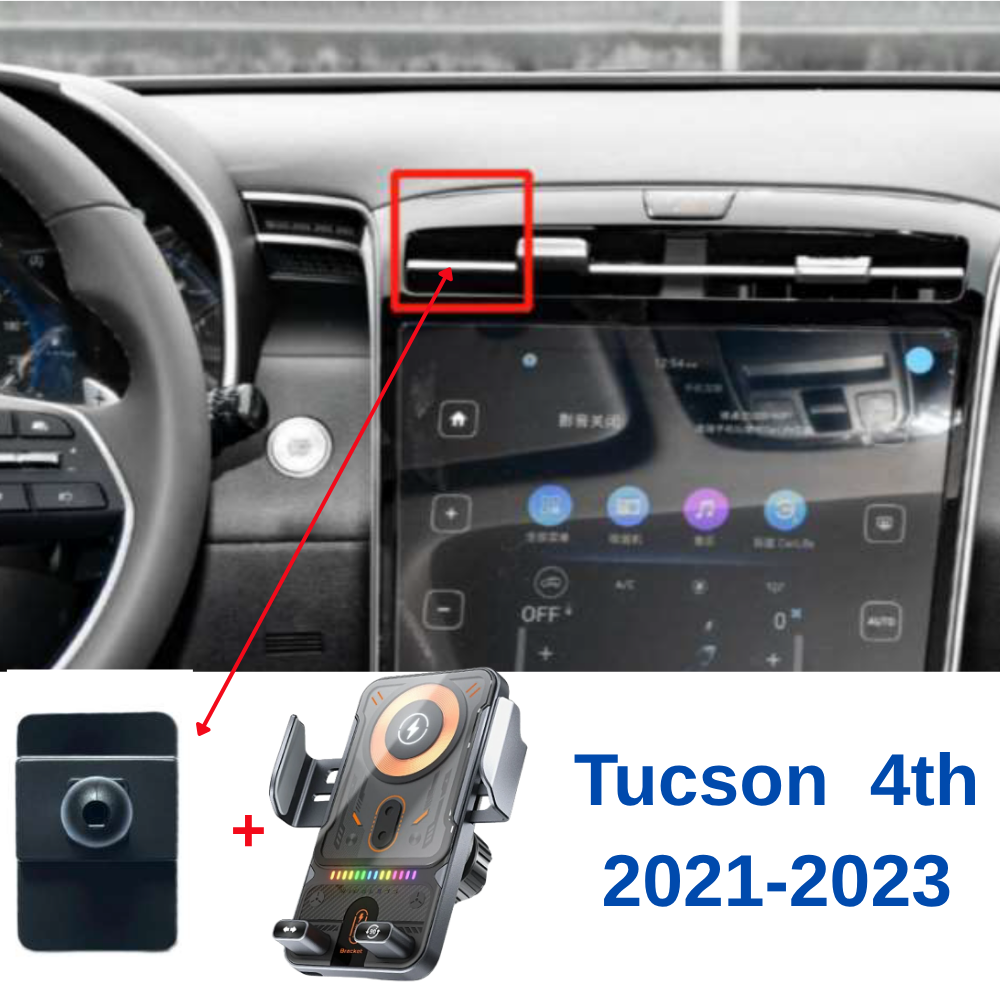 Suport telefon Smart cu prindere dedicata OEM pentru HYUNDAI Tucson 4th 2021-2023