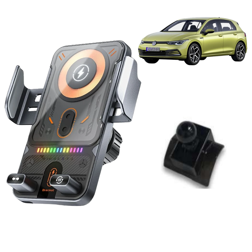 Smart phone holder with dedicated OEM grip for Volkswagen Golf 2020-PRESENT