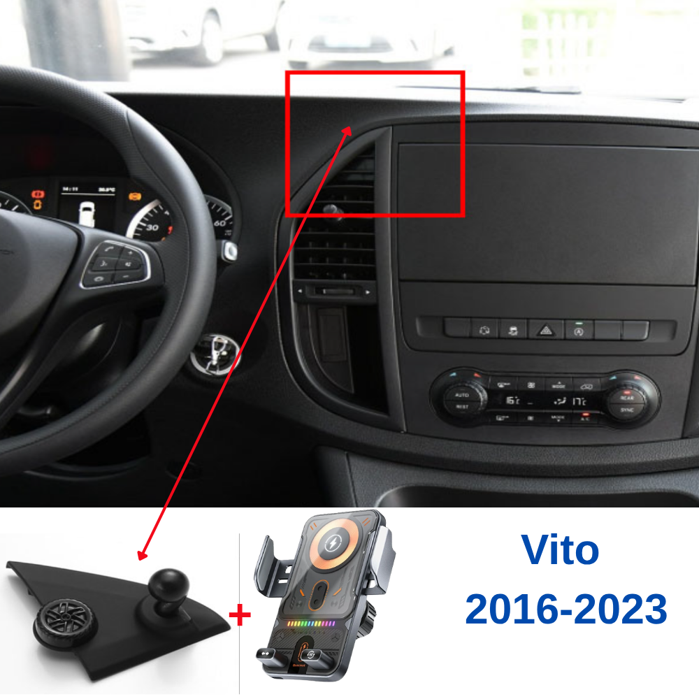 Suport telefon Smart cu prindere dedicata OEM pentru Mercedes Vito W447 3.0rd 2014-2023