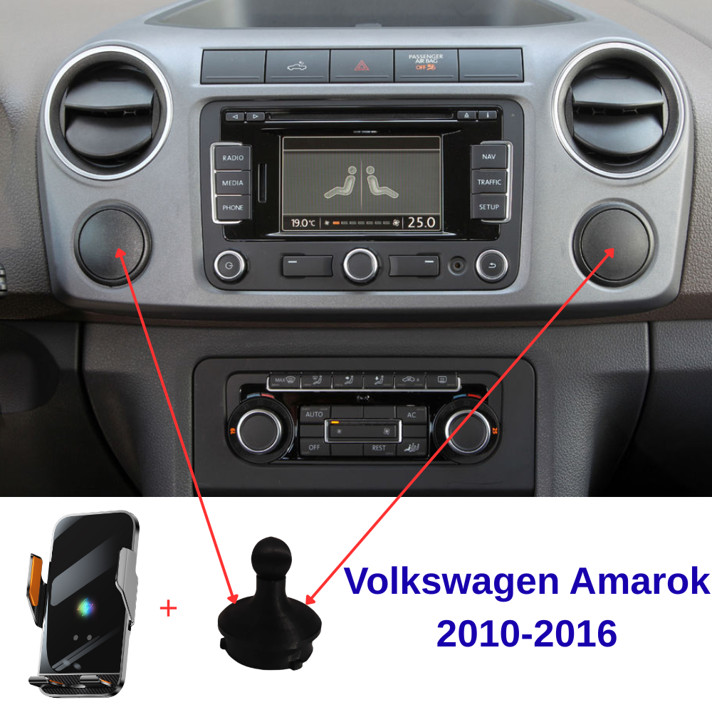 Suport telefon Smart cu prindere dedicata OEM pentru Volkswagen Amarok 2010-2016