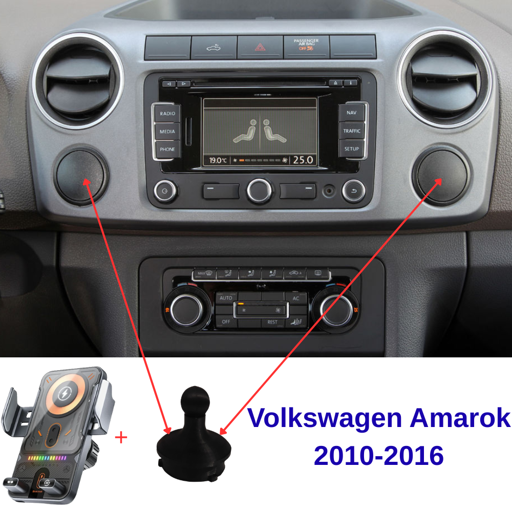 Suport telefon Smart cu prindere dedicata OEM pentru Volkswagen Amarok 2010-2016