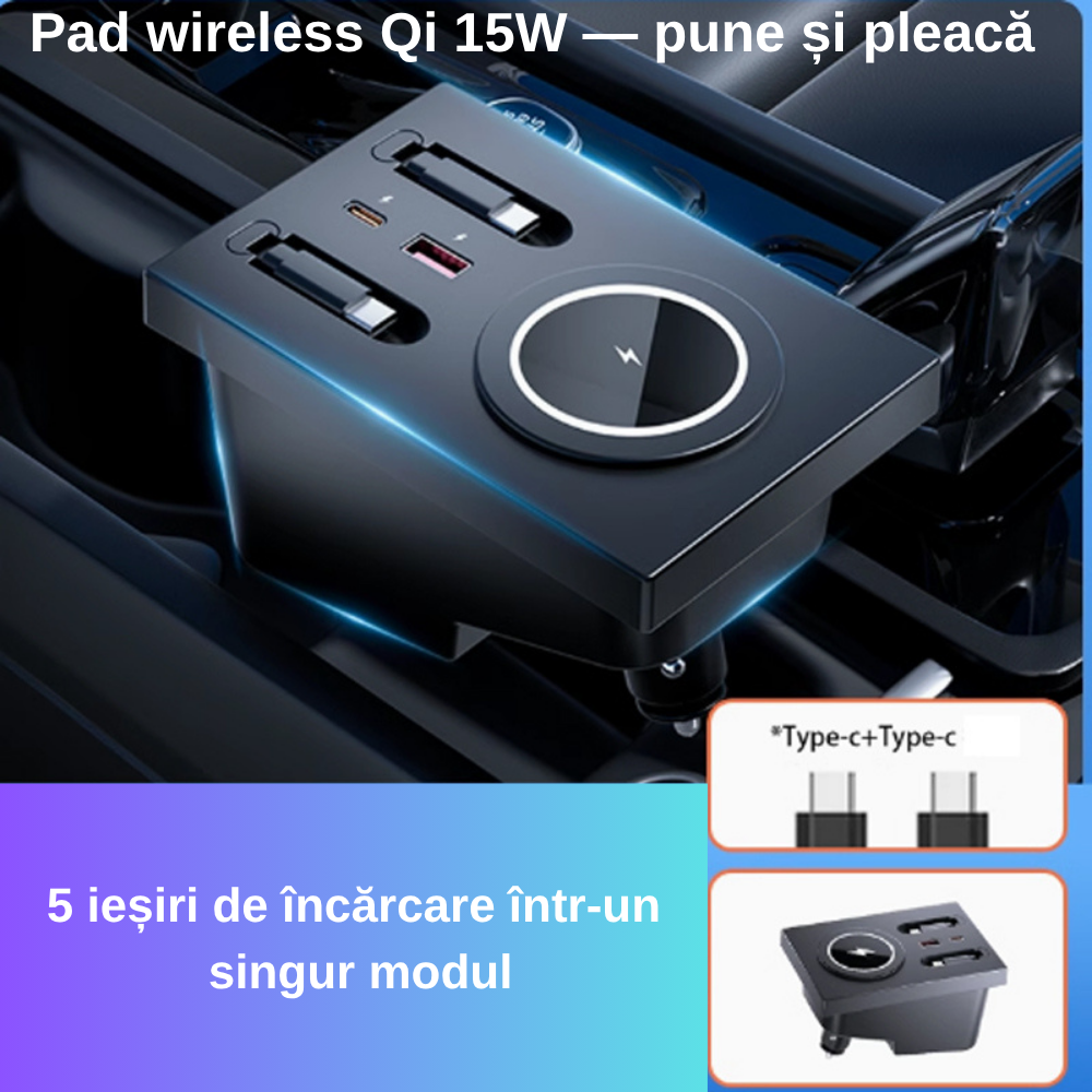 Încărcător Auto dedicat  Volvo XC60 / XC90 / S90 / V90 / S60 / V60 (2016–2025)  — Plug & Play