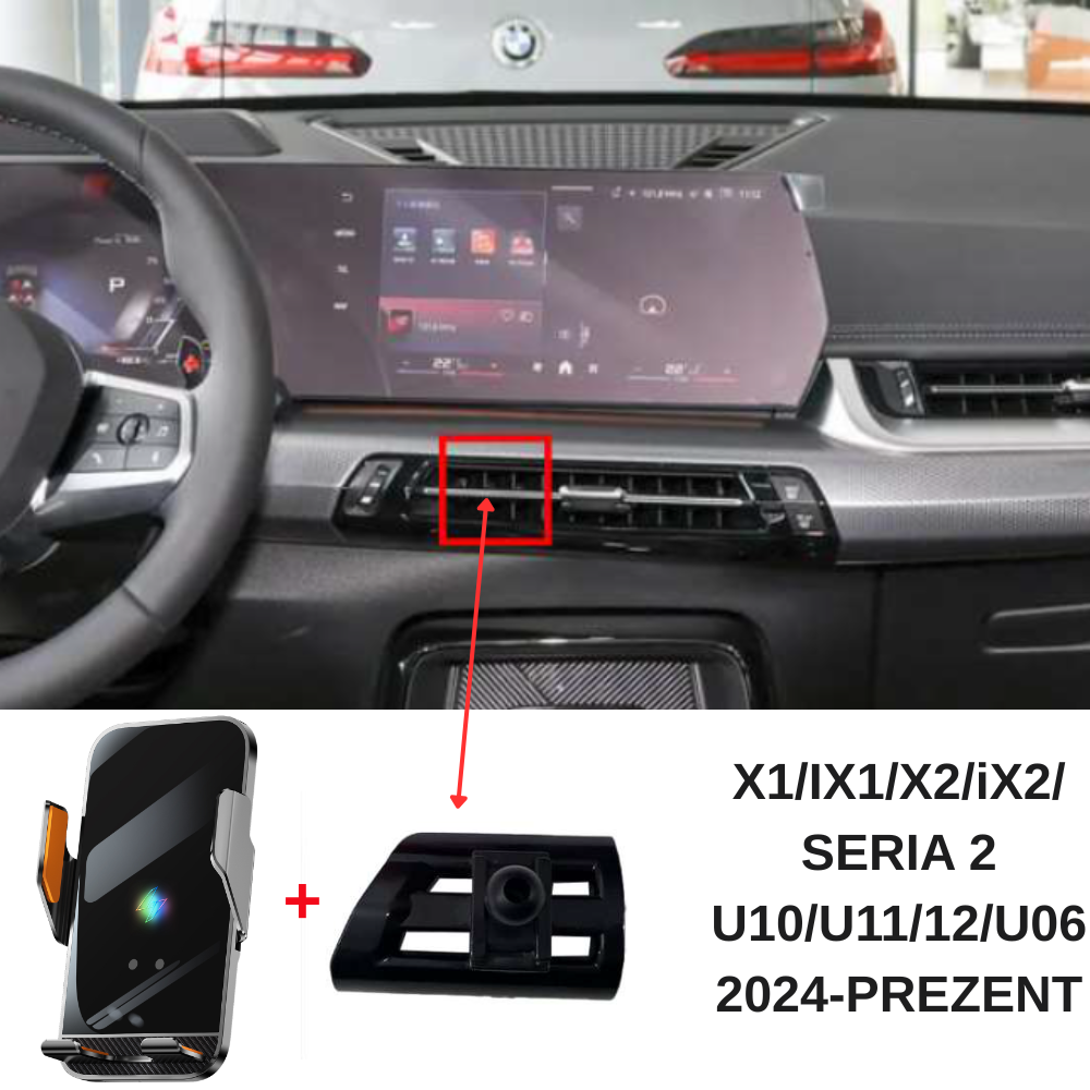 Suport telefon Smart cu prindere dedicata OEM pentru BMW X1/iX1/X2/iX2 2024-prezent