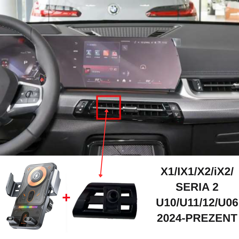 Suport telefon Smart cu prindere dedicata OEM pentru BMW X1/iX1/X2/iX2 2024-prezent