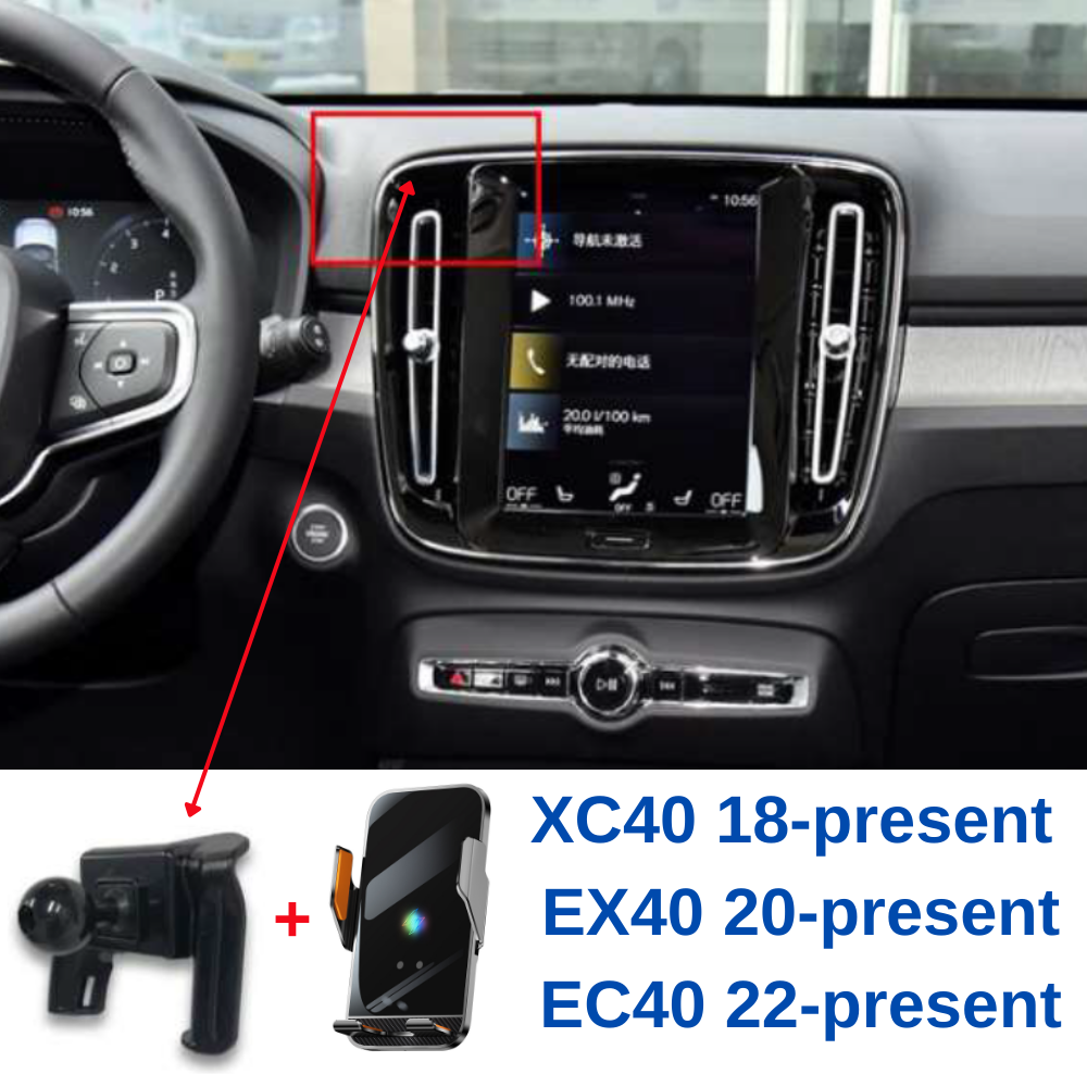 Suport telefon Smart cu prindere dedicata OEM pentru VOLVO XC40 2018-PRESENT EX40 2020-present EC40 2022-present
