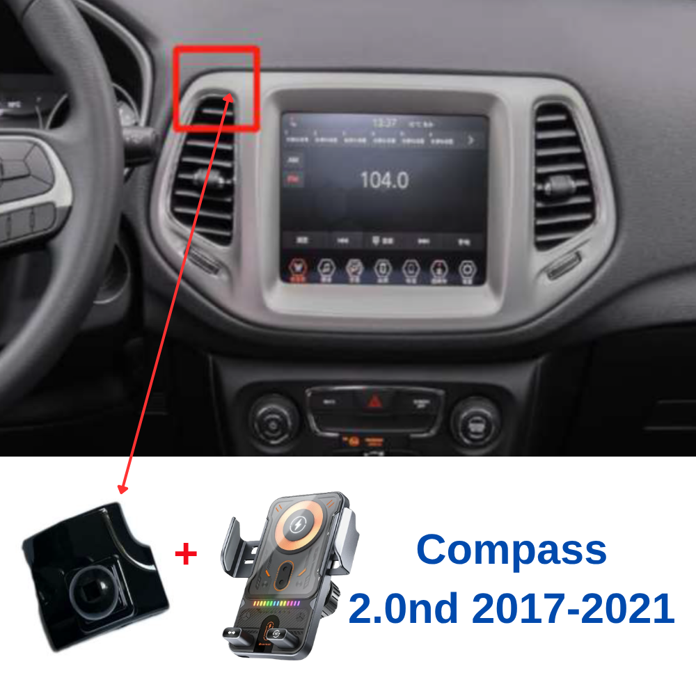 Suport telefon Smart cu prindere dedicata OEM pentru Jeep Compass 2.0nd 2017-2021
