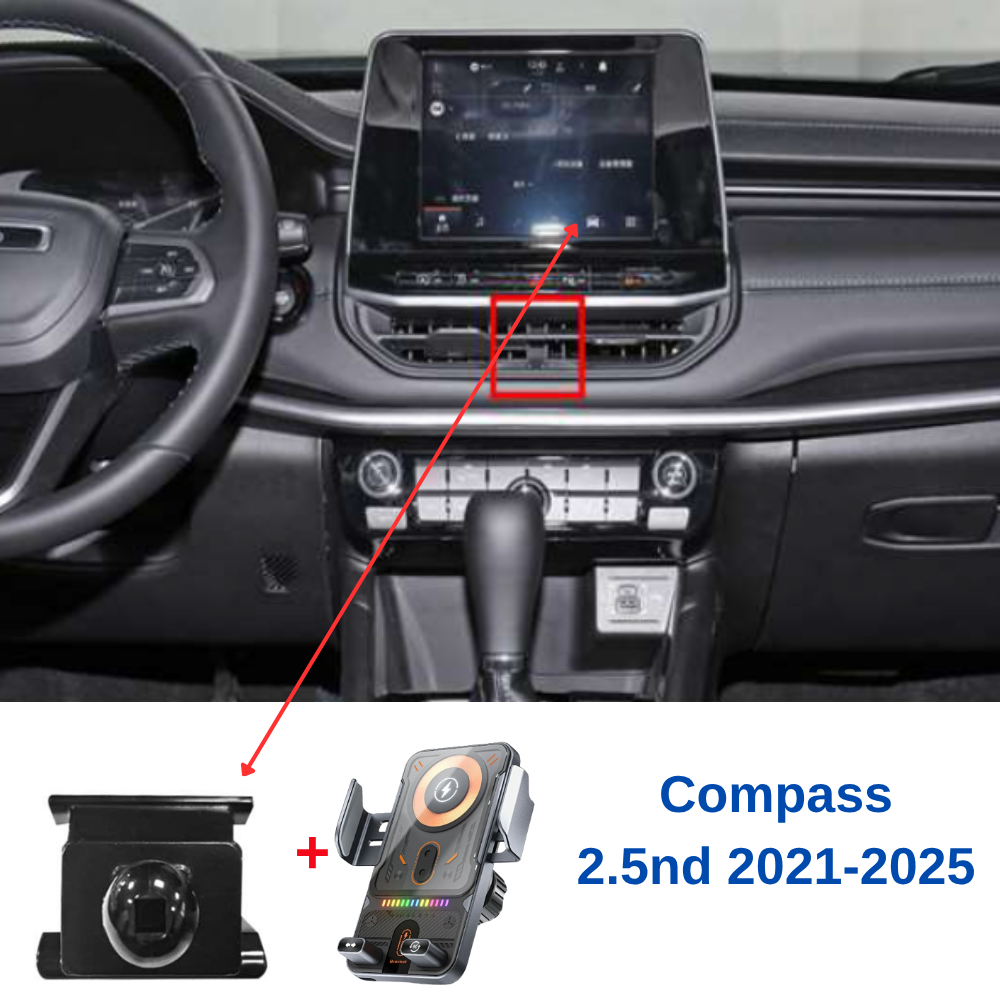 Suport telefon Smart cu prindere dedicata OEM pentru Jeep Compass 2.5nd 2021-2025