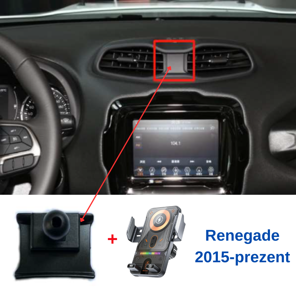 Suport telefon Smart cu prindere dedicata OEM pentru Jeep Renegade 15-prezent