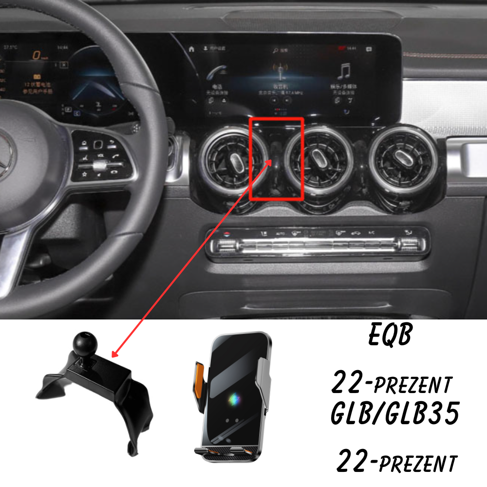 Suport telefon Smart cu prindere dedicata OEM pentru Mercedes GLB/EQB 22-PREZENT
