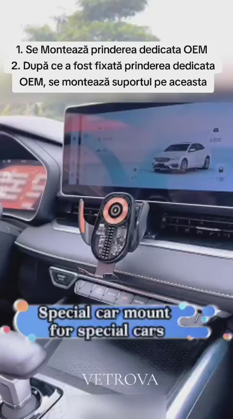 Suport telefon Smart cu prindere dedicata OEM pentru BMW X5/X6/X7 2019-2023