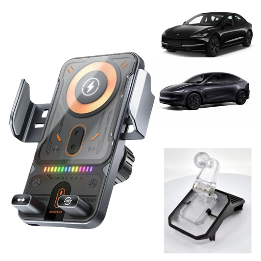 Suport telefon Smart cu prindere dedicata OEM pentru Tesla Model 3 refresh 23-prezent / Model Y refresh 25-prezent
